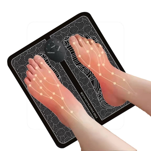 TechToyHub Smart Foot Acupuncture Massager, Pulse Circulation Tool for Pain Relief, Foldable Electric Foot Massager for Home, 3xAAA Battery