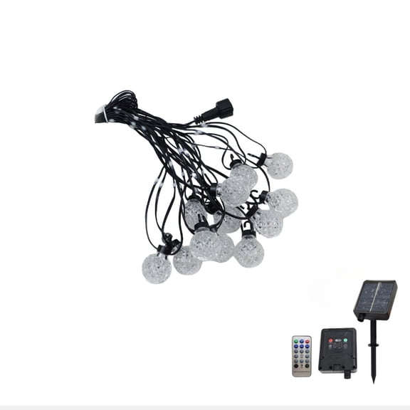 TechToyHub Solar Remote Control Decorative Light, Waterproof Outdoor String Light for Camping and Garden, 236.2 in Long Energy Saving LED for Patio and Party