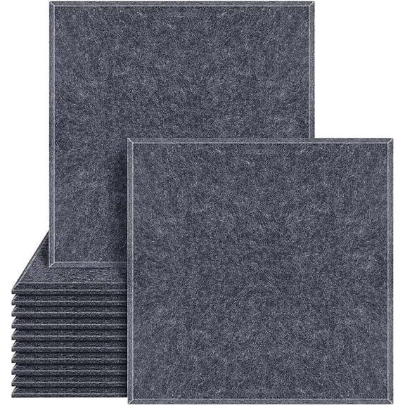 TechToyHub Sound Insulation Board, 11.8x11.8 Inches, Polyester Fiber Material, Self-Adhesive & Noise Reduction, for Recording Home office Studio