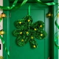 thumbnail image 1 of TechToyHub St.Patrick’s Day Welcome Sign 15.75x13.75 Inch Wood Shamrock Door Decor for Front Door Wall Party Decorations,Green Holiday Hanging Sign with Classic Shamrock & Hat Design, 1 of 7