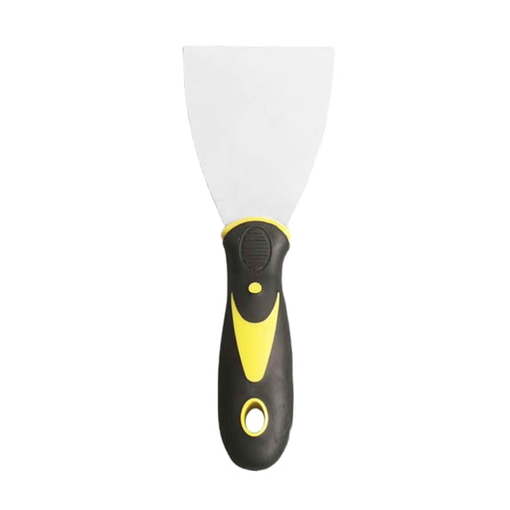 TechToyHub Stainless Steel Parget Knife for Plastering, Ergonomic Handle with Soft Rubber Grip, Rust-Proof Blade for Smooth Scraping, Size 8.0 x 3.0 In