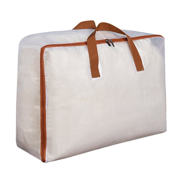 TechToyHub Transparent Quilt Storage Bag, Thickened PVC Packing Organizer with Zipper, Large Capacity for Moving and Travel, Ideal for Blankets and Clothing Storage