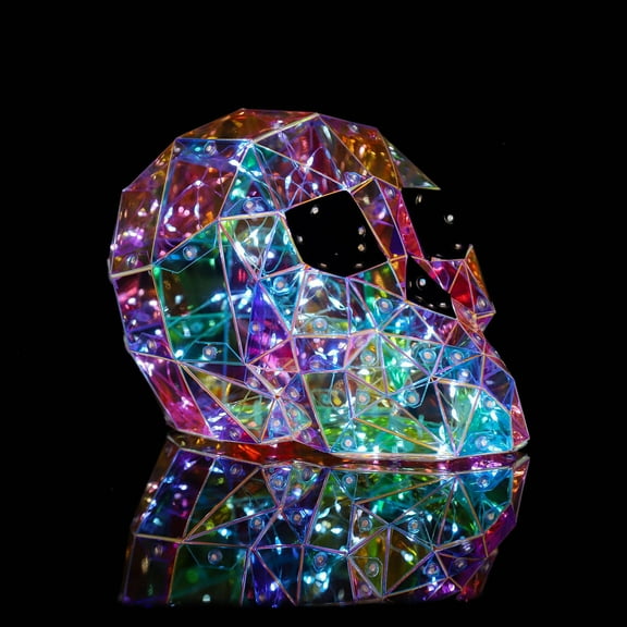 TechToyHub USB Luminous Skull Night Light, Halloween Scene Decoration, for Party Home, Magic Charging Lamp