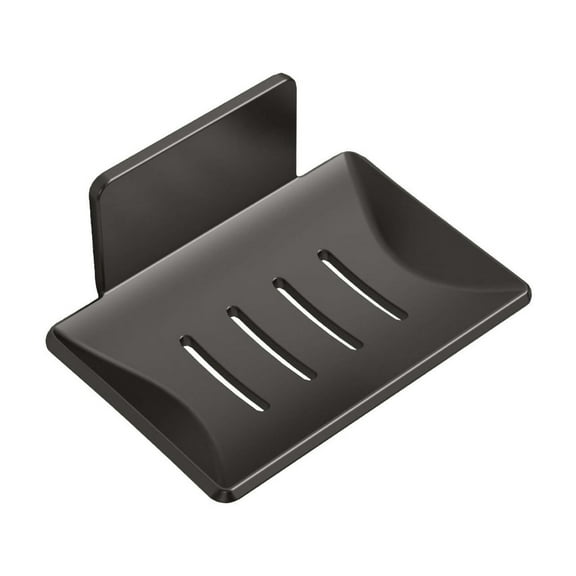TechToyHub Wall Mounted Soap Box,Stainless Steel High End Drainage Storage Rack,4.7in Length 3.3in Width 1.8in Height,Adhesive Glue No Drilling,Multi Layer for Bathroom