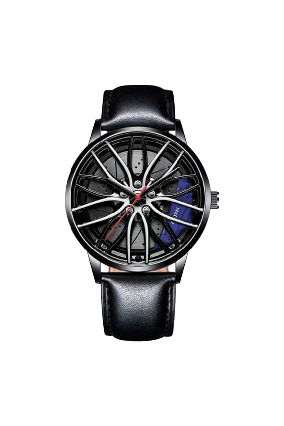 Wheel Shape Watch, Sports Quartz for Men, Tire Design with Luminous, 1 Pack for Fashionable Casual Daily Wear