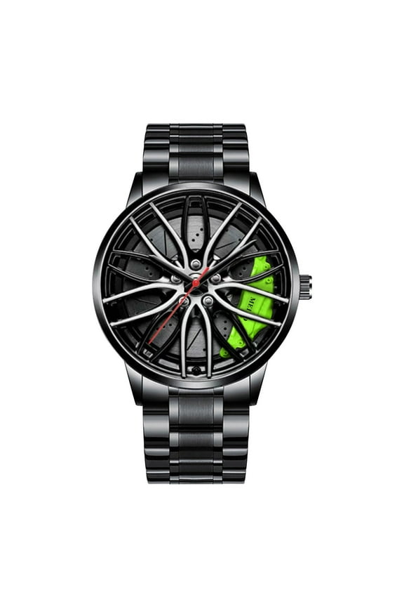 Wheel Shape Watch, Sports Quartz for Men, Tire Design with Luminous, 1 Pack for Fashionable Casual Daily Wear