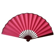 White Folding Hand Fan, Blank Chinese Bamboo Fan for DIY Painting, Calligraphy, Wedding Party Favors, Home Decor, Cosplay and Performance, Reusable Lightweight Handheld Fan