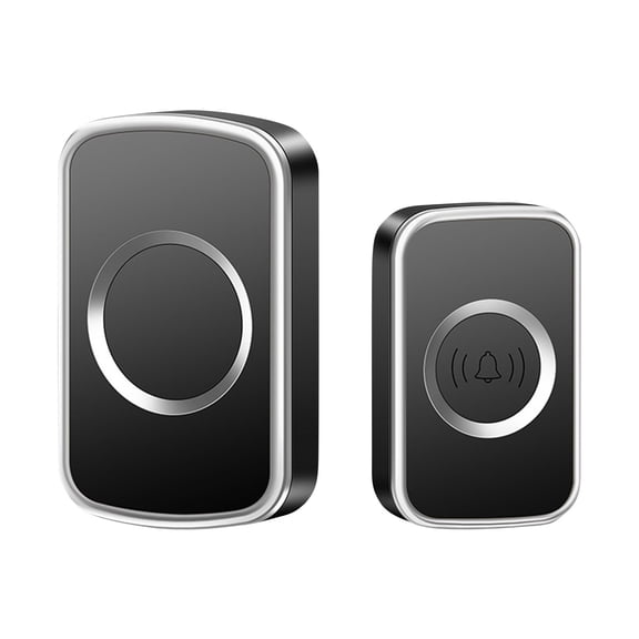 TechToyHub Wireless Doorbell, Battery Free for Home, 200M Range with 60 Ringtones, IP44 Waterproof for Indoor Outdoor Use, 1 Transmitter 1 Receiver