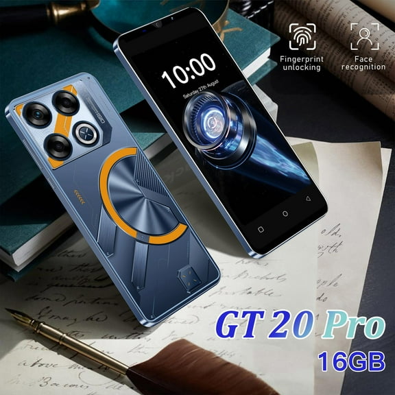 TechToyHub android 14.0 Smartphone, 5in 16GB with 4800mAh Battery, 4G Dual SIM Standby, 5MP Camera for Daily Use, Face Unlock for Mobile