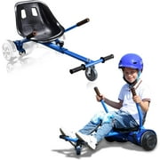 TechWonder Hover Kart Go Kart Adjustable Seat Attachment for 6.5 Hover-Board Buggy - Blue