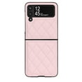 thumbnail image 1 of Techcircle Case for Samsung Galaxy Z Flip 3 6.7" 2021, Elegant PU Leather Backplane + Diamond Pattern Rugged PC Shell Anti-drop Full Protective Stylish CaseFor Samsung Galaxy Z Flip 3,Pink, 1 of 5