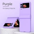 thumbnail image 1 of Techcircle Shockproof PC Charging Cell Phone Case for Samsung Galaxy Z Flip3, Purple, 1 of 7