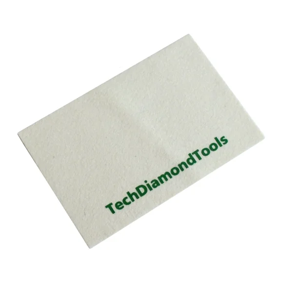 Techdiamontools Wool Cloth For Buffing Or Polishing With Pastes/Powders Green