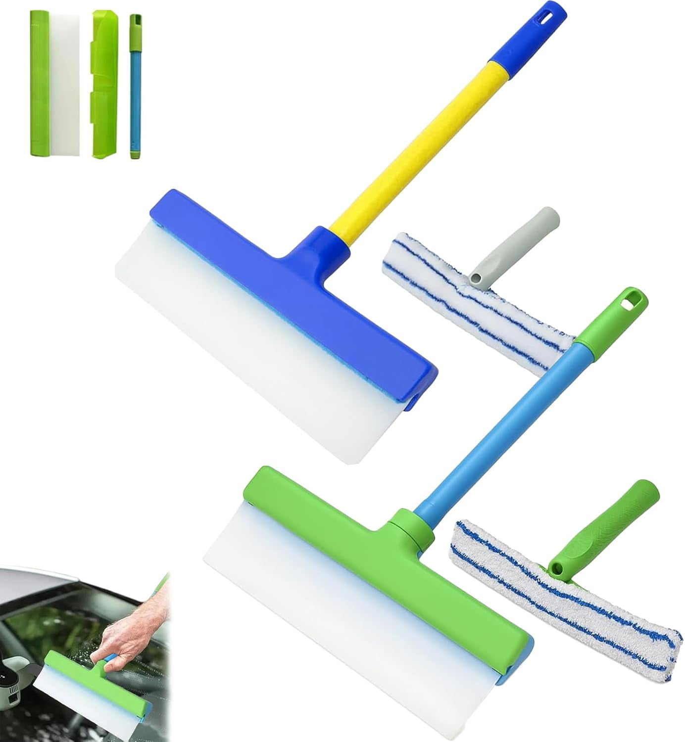 Techeaks Recyclable Silicone Window Squeegee Kit Homwell Aquaswipe ...