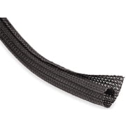 Techflex 100 ft. Flexo F6 Split Loom Black Braided Cable Sleeve - Black - 3/4in.