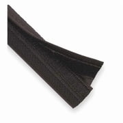 Braided Cable Sleeve, 1-1/2 in Inside Dia., 1-1/2 in Max Bundle Dia., 10 ft, Nylon, Black