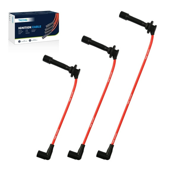 Techie Spark Plug Wire Kit Fit for John Deere 825i 825i S4 Replacement for MIA11722 MIA11723 MIA11724