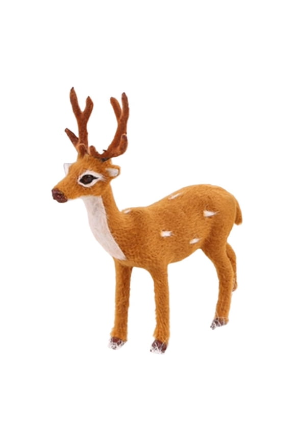 15/20/25/30/35cm Simulation Plush Reindeer Christmas Deer Xmas Elk Decorations
