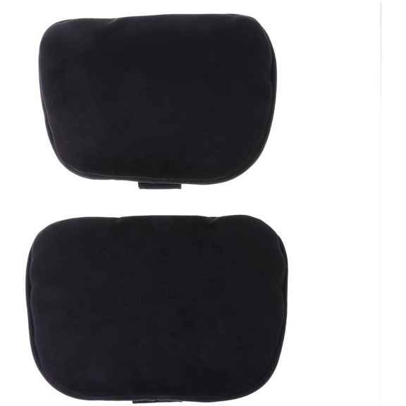 CUCUDAI 2 Pcs Universal Car Headrest S Class Ultra Soft Pillow for Mercedes Benz Maybach-Black