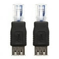 thumbnail image 1 of Techinal 2Pcs USB Type A Female To Ethernet Internet RJ45 Male Connector Converter Adapter, 1 of 10