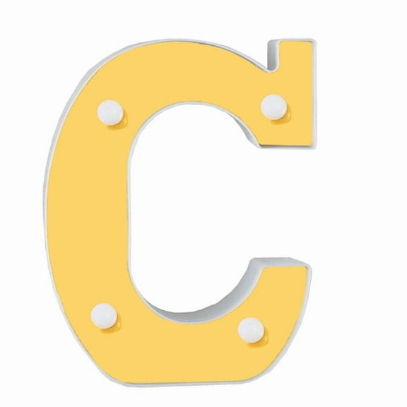 Techinal 3D LED Night Lamp 26 Alphabet Letter Lights Marquee Sign for Wedding Birthday