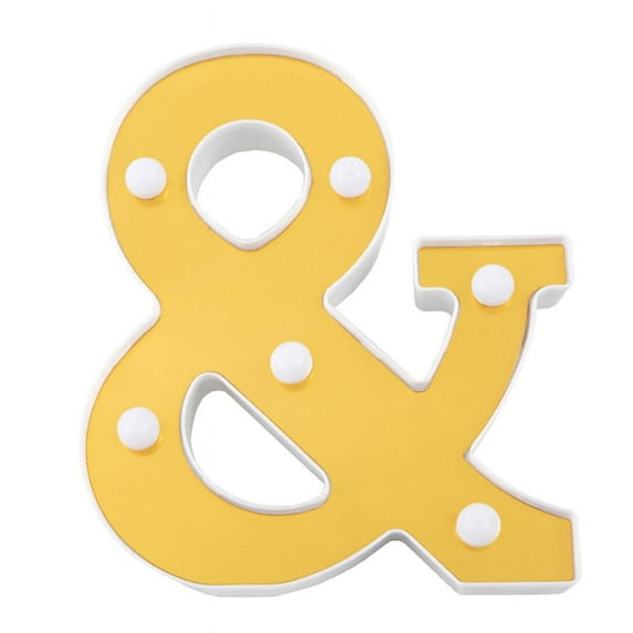 Techinal 3D LED Night Lamp 26 Alphabet Letter Lights Marquee Sign for Wedding Birthday