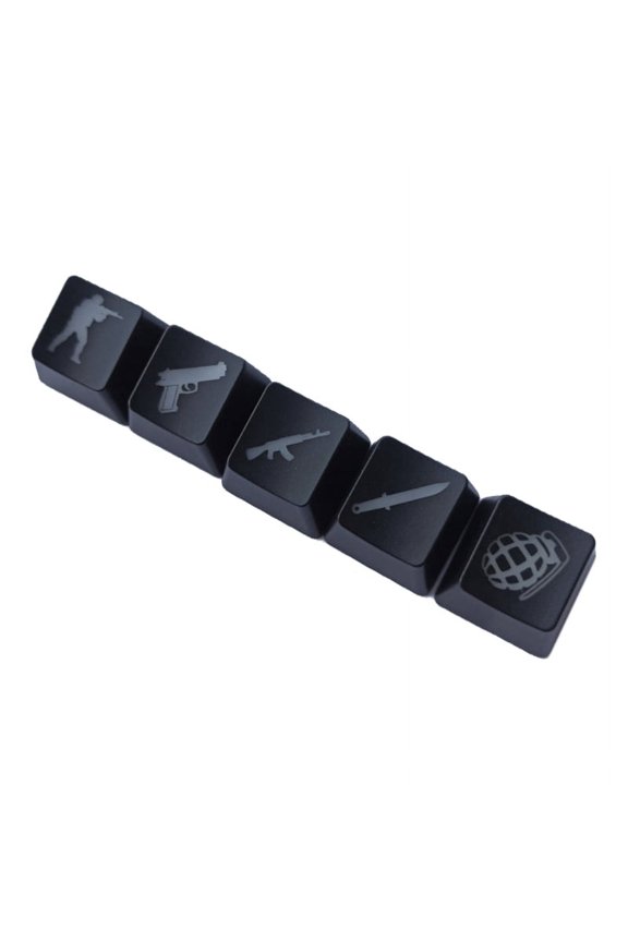 5Pcs OEM R4 Profile ABS Backlit Keycap Gaming Keycaps Key Button Keycaps ABS Cap for Cherry MX Mechanical Keyboard CS GO Keycap