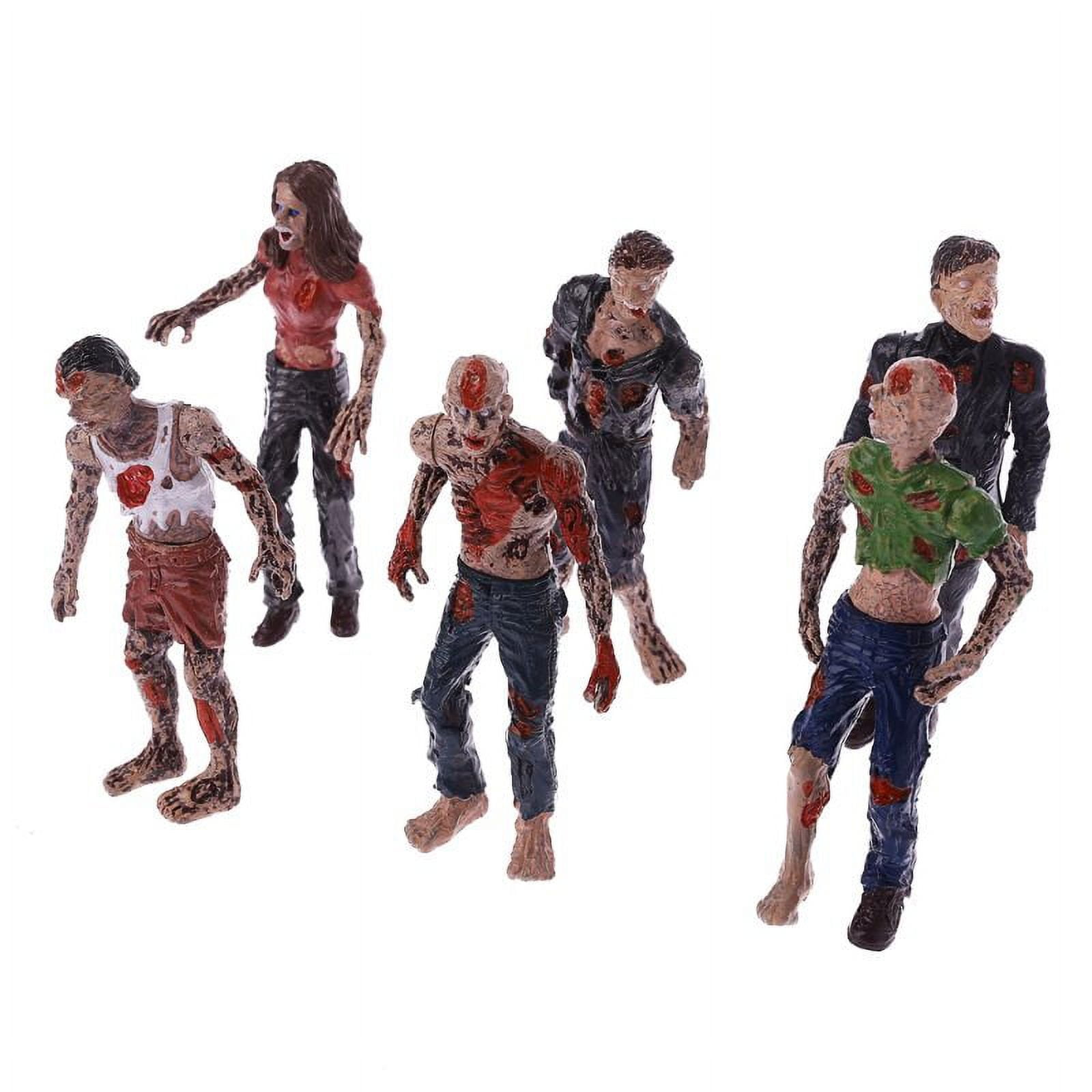 HAPTIME Zombie Action Figures, Terror Zombie Toys 3.75 Inch, Detailed  Walking De