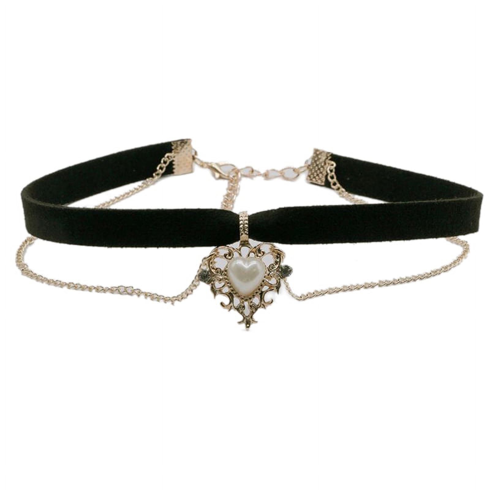 Techinal Fashion Black Velvet Punk Choker Collar Necklace Goth Choker  Necklace Jewelry 