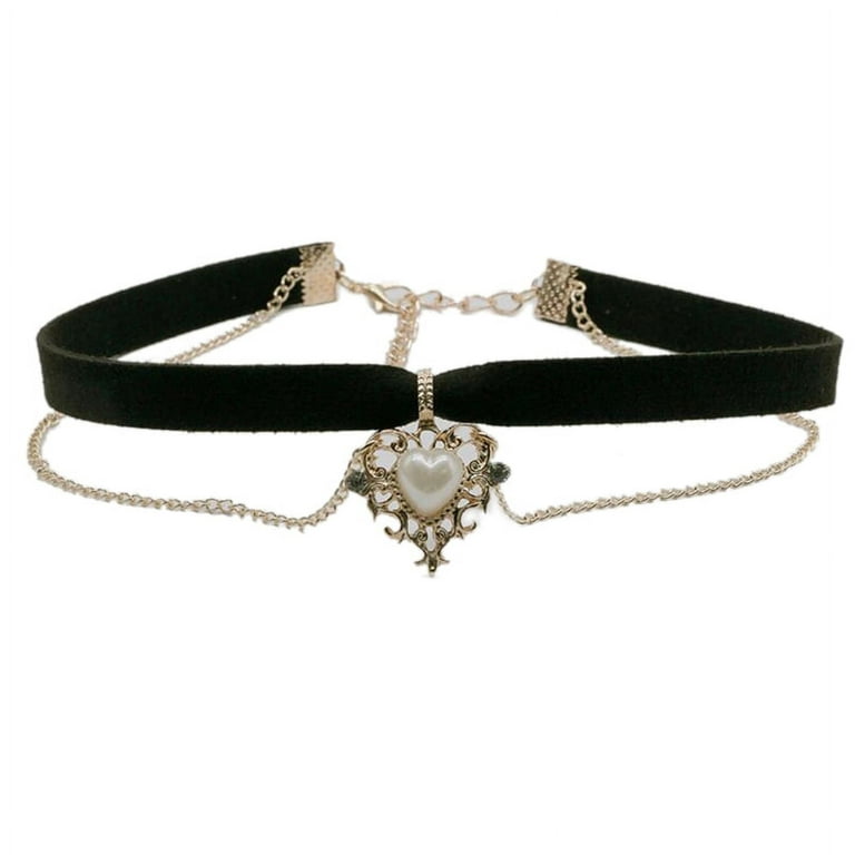 Techinal Fashion Black Velvet Punk Choker Collar Necklace Goth Choker  Necklace Jewelry 