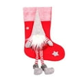 thumbnail image 1 of Techinal Long Leg Gnome Christmas Stockings Xmas Elf Santa Doll Element Stocking Family, 1 of 14