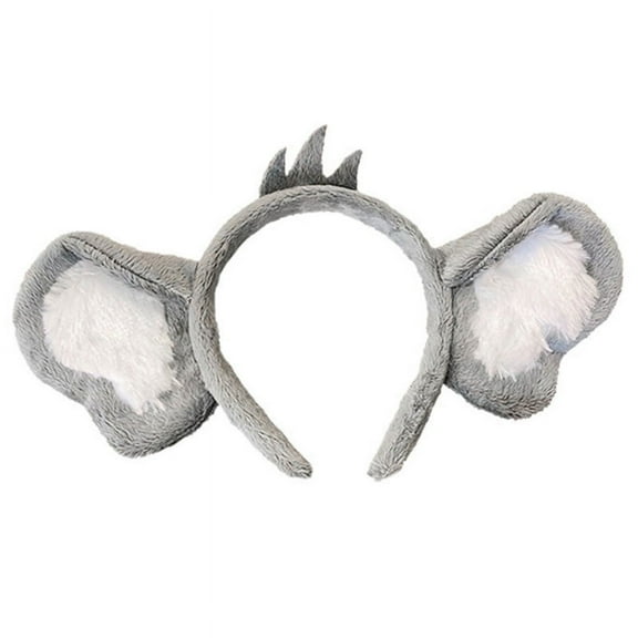 Techinal Plush Koala Ears Headband Cartoon Animal Ears Hair Hoop Washing Makeup Hairband