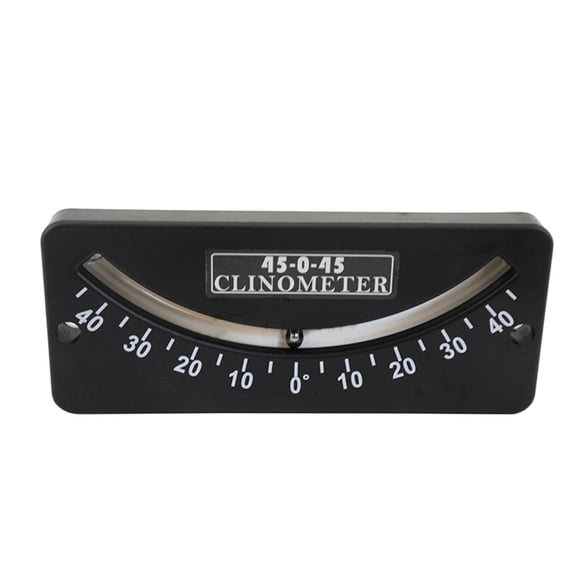 Techinal Slope Angle Meter Protractor Tilt Level Meter Gauge 25-0-25 Clinometer 45-0-45 Glass Tube Inclinometer Outdoor Riding