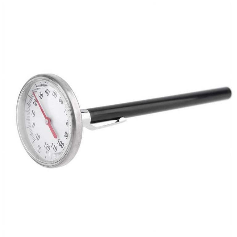 Techinal Stainless Steel Thermometer Kitchen Probe 0-120℃ Food Tea Water  Meat Milk Coffee Foam Temperature Tester