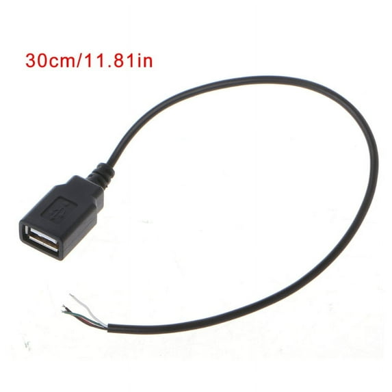 Techinal USB 2.0 Type A Female Jack 4-Wire Data Charge Power Pigtail Cable Connector DIY