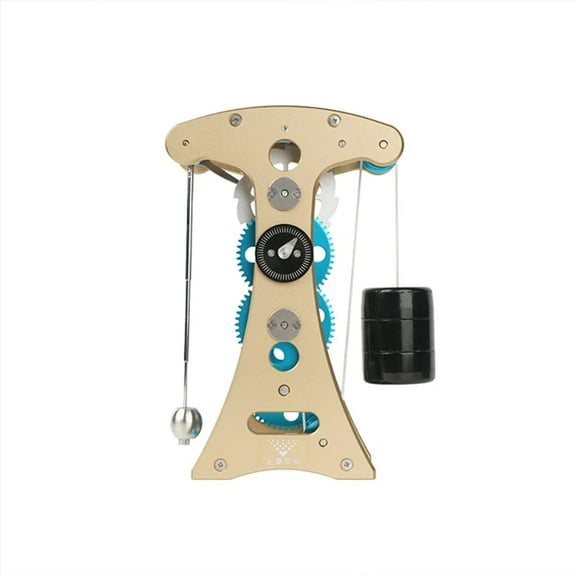 Teching 3D Metal Pendulum Clock Timekeeping Assembly Model Toy for Adult