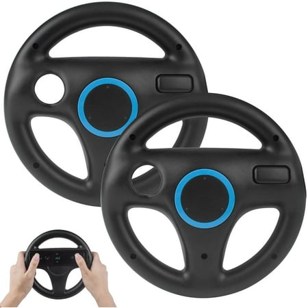 Techken Mario Kart Racing Wheel Compatible with Nintendo Wii 2Pck