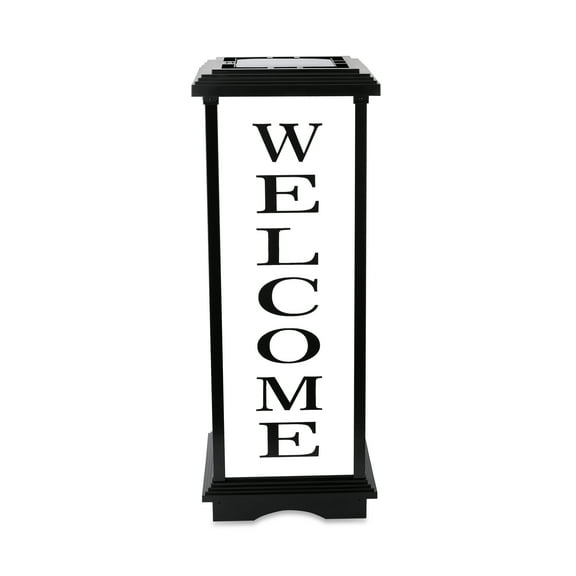 Techko Solar Welcome Lantern Amber or White Light (Height 24.5")