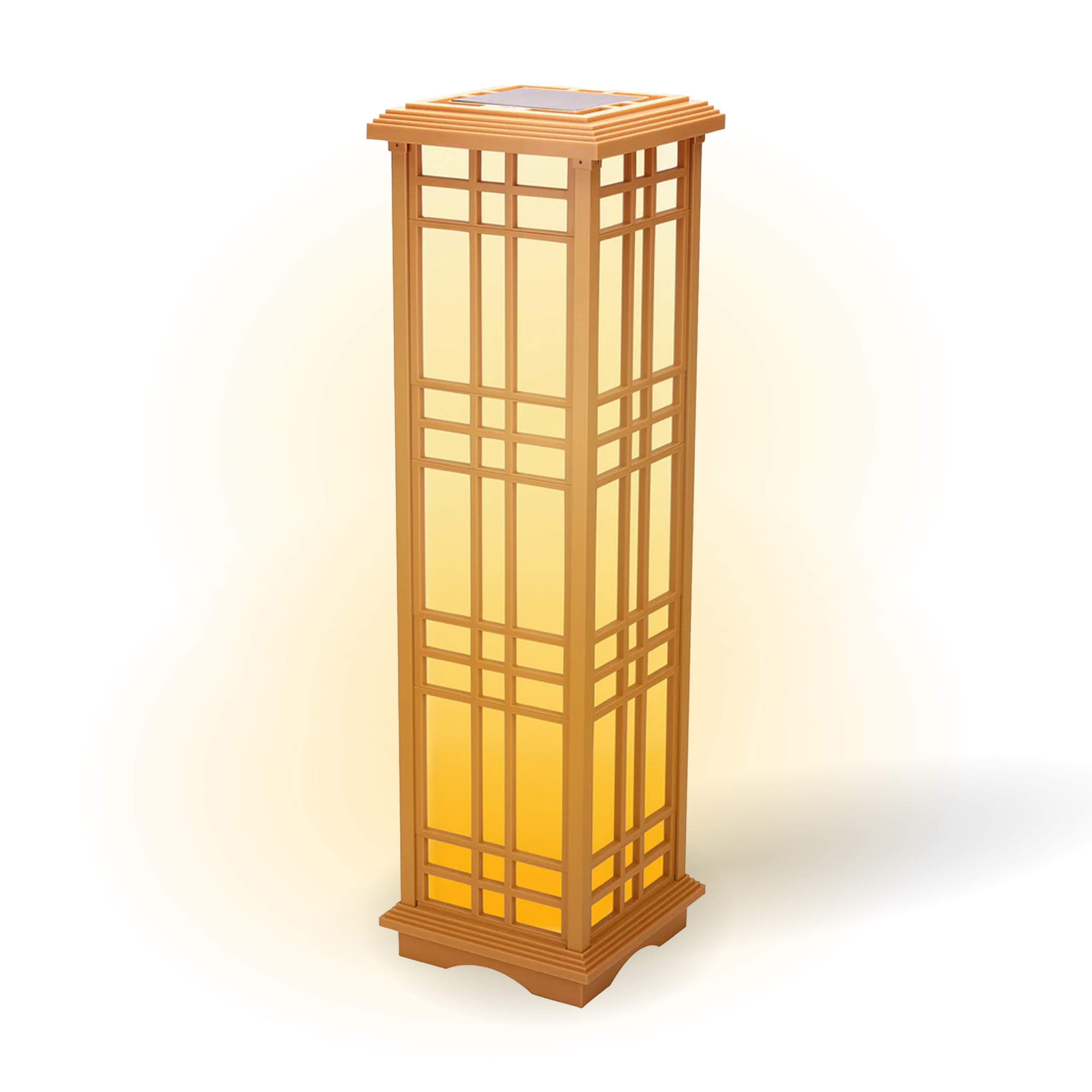 Techko Solar Zen Lantern – Amber or White Light (33.4"high)