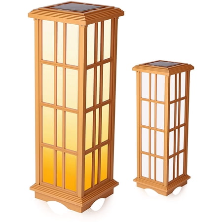 Techko Solar Zen Lantern – Amber or White Light (Height 28")