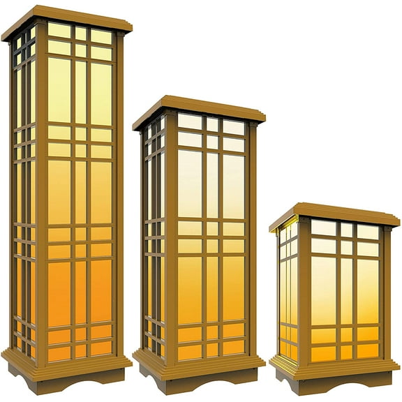 Techko Solar Zen Lanterns Bundle (3 Piece)