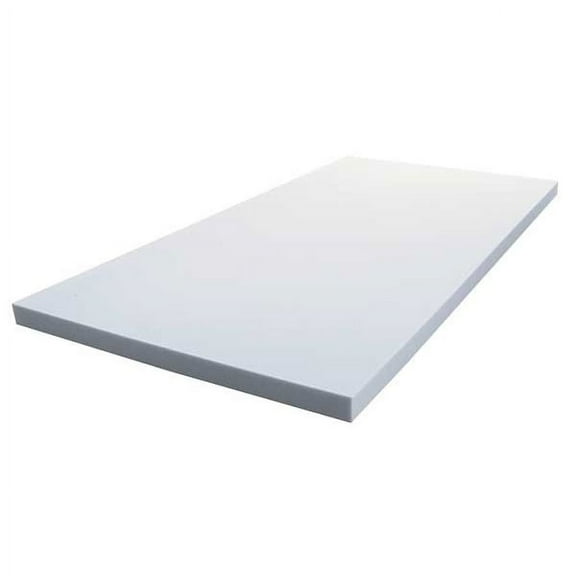 Insulation Sheet, Melamine Foam, 24 in x 48 in, 1 in Wall, Light gray