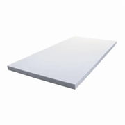 Insulation Sheet, Melamine Foam, 24 in x 96 in, 1 in Wall, Light gray