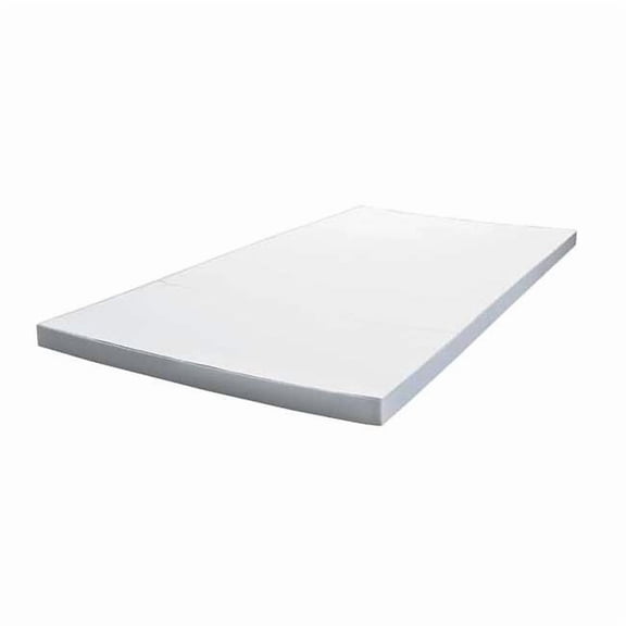 Insulation Sheet, Melamine Foam, 48 in x 96 in, 2 in Wall, White