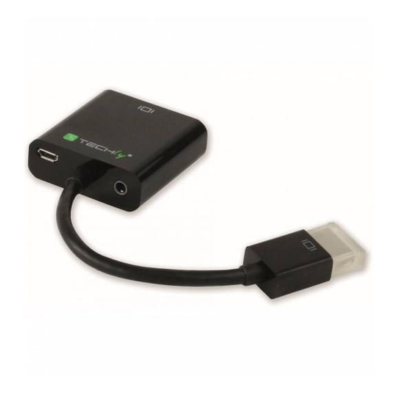 Techly HDMI to VGA Adapter Cable w/Audio