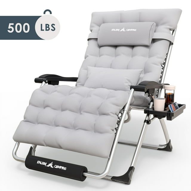 Techmilly 33" XXL Zero Gravity Chair Oversized Patio Lounge Chair