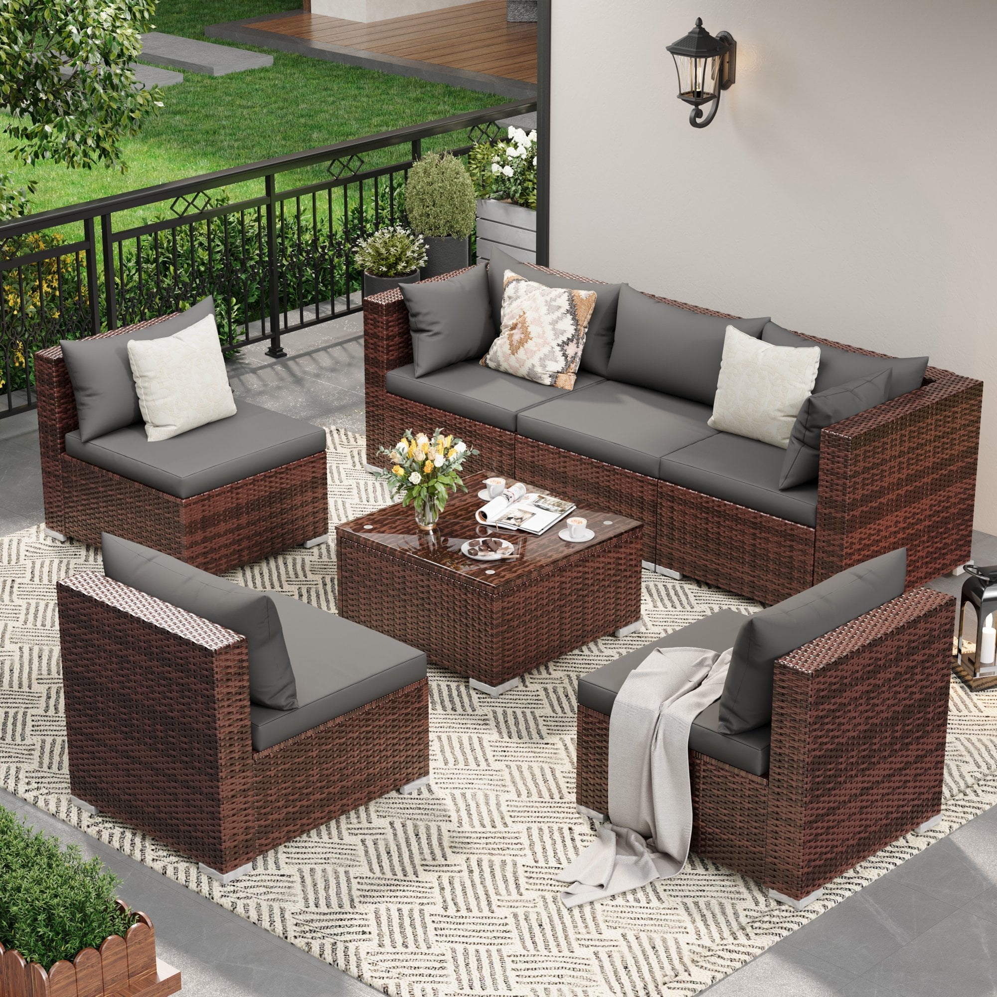Customer reviews for Techmilly Patio Furniture Sets, Modular