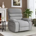 thumbnail image 1 of Techmilly Oversized Electric Recliner Chair with Heat and Massage, Adjustable Recline for Living Room,Linen (Light Grey 35" Seat Width), 1 of 8