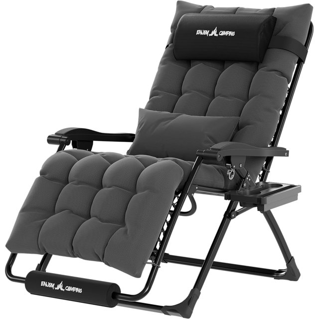 Techmilly Oversized Zero Gravity Chair Set of 1, 29In XL Lawn Chair