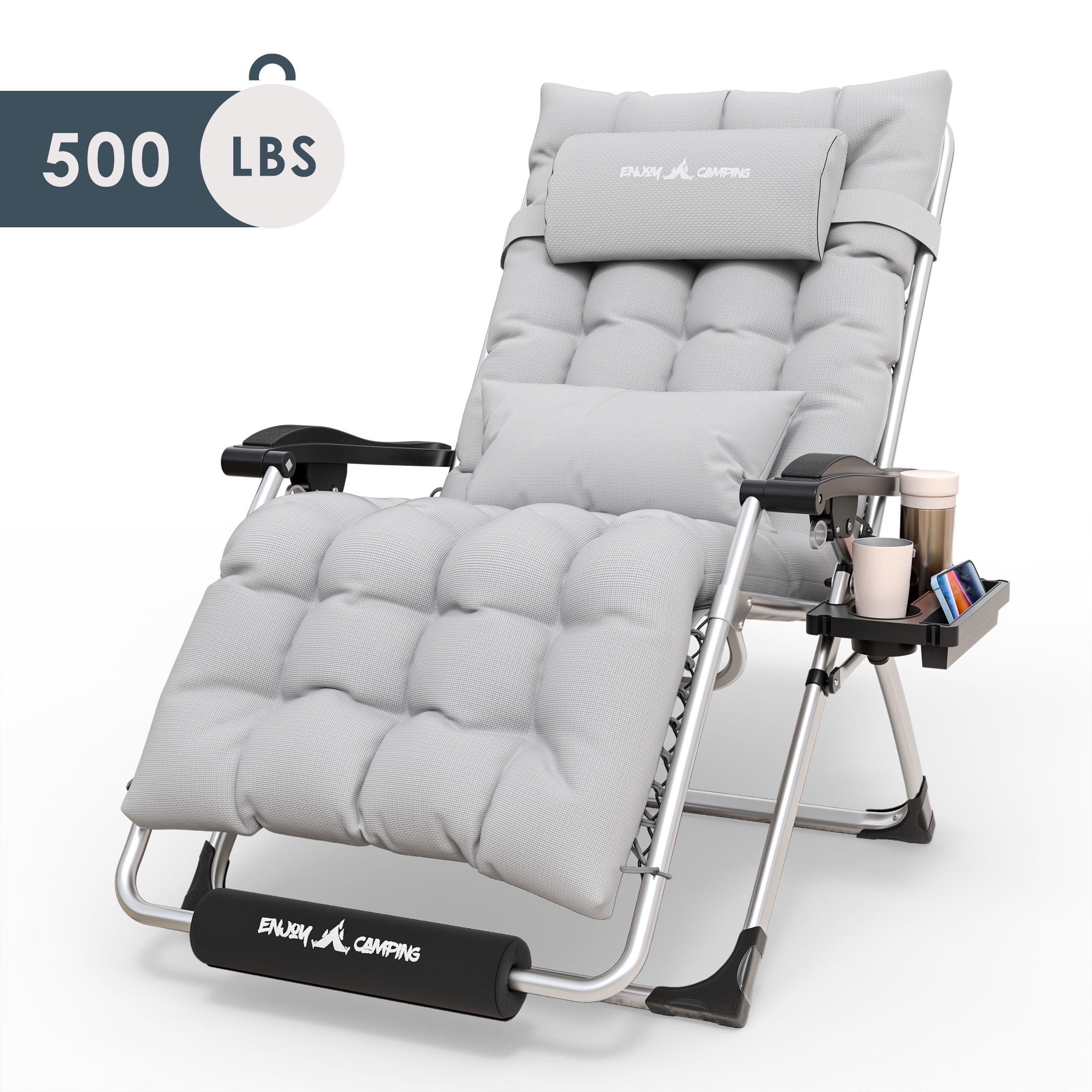 Techmilly Oversized Zero Gravity Chair Set of 1, 29In XL Lawn Chair